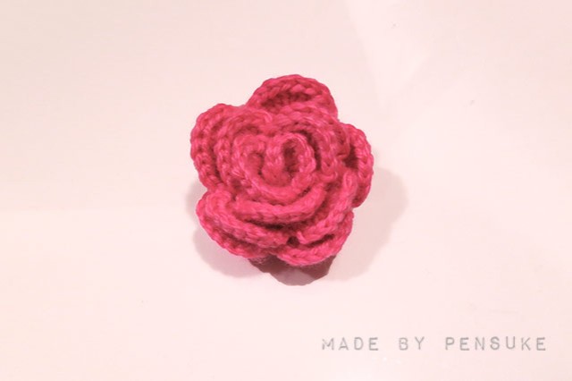 Crocheted-rose